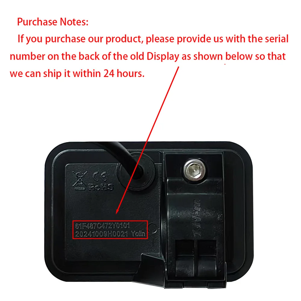 Nulkomma YL61F Ebike Color Display Screen Meter 36V 48V 60V Bicycle Conversion Kits 5pin For Engwe MTB Fat Tire Bike Accessories