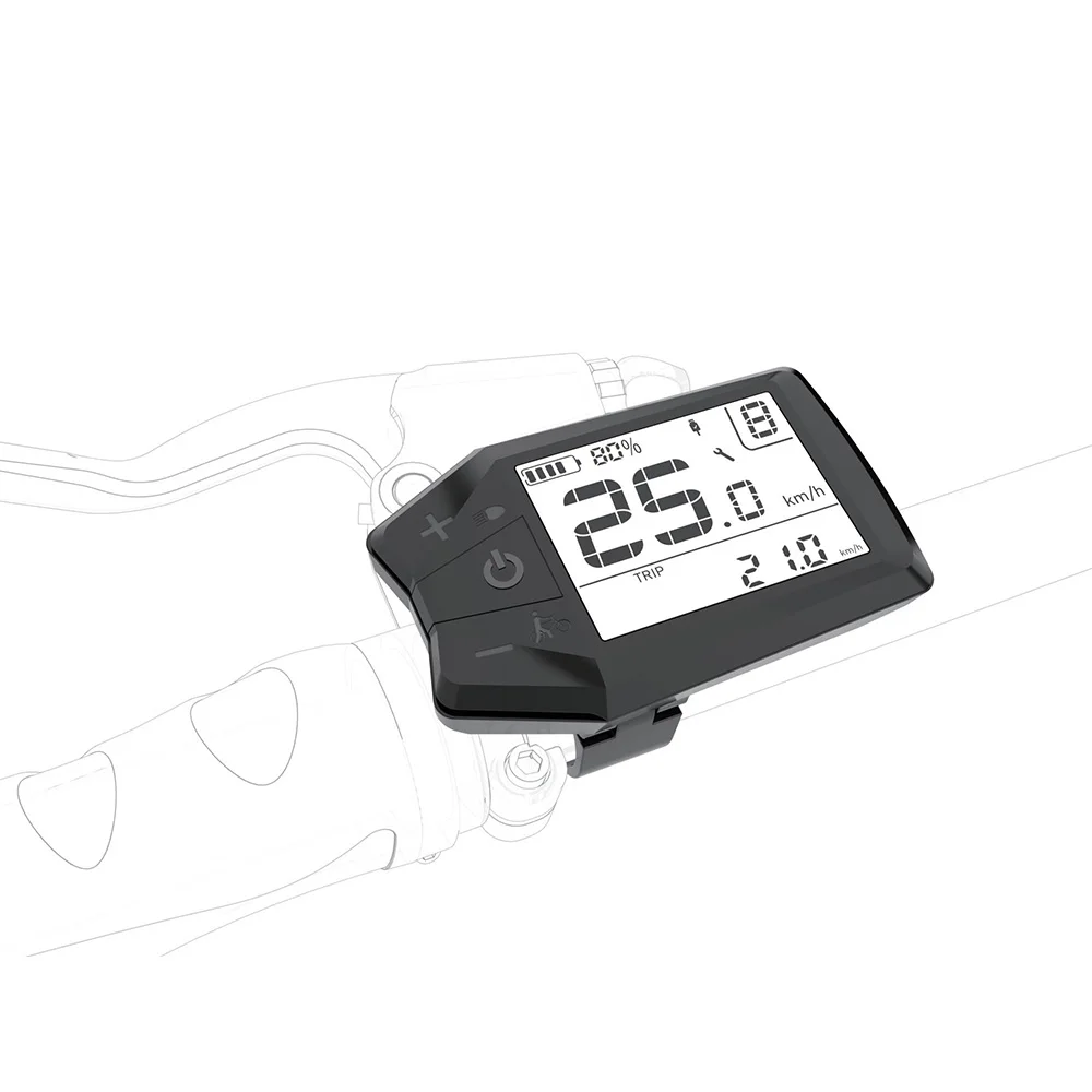 Nulkomma  E-bike display  KD717 5-pin Speedometer 24V 36V 48V 52V for MTB Electric Bicycles Fat Bikes Accessories