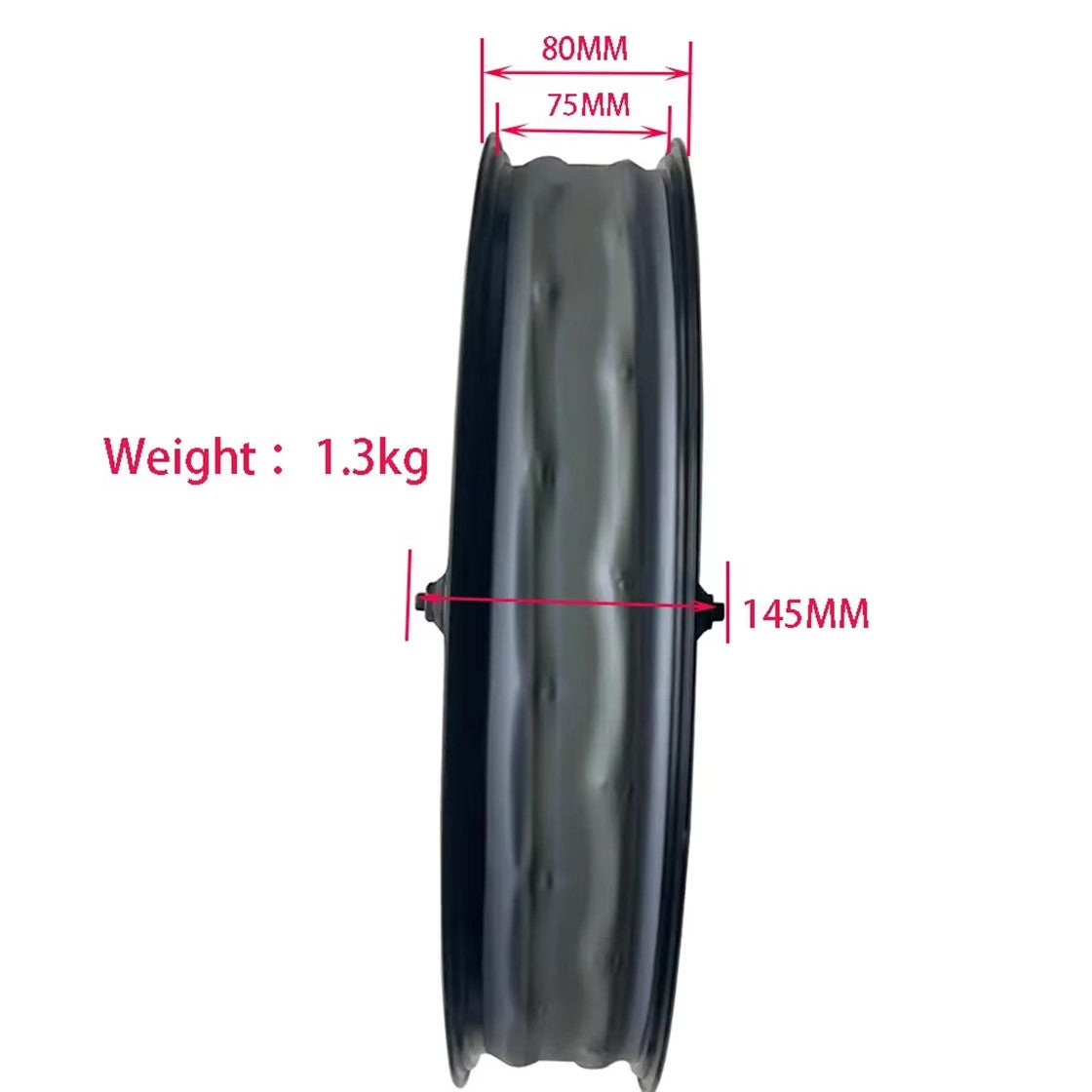 Nulkomma EBike Front Wheel Bicycle Conversion Parts 20* 4.0 Hub Snow Beach Bike Electric Bike Parts