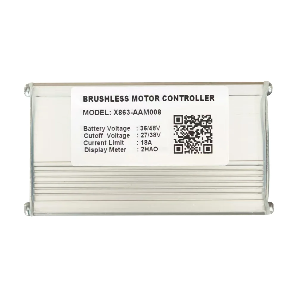 Nulkomma Ebike Brushless Motor Controller X863-AAM008 36/48V 18A for 2HAO Display Electric Scooters MTB Accessories Speed Controller
