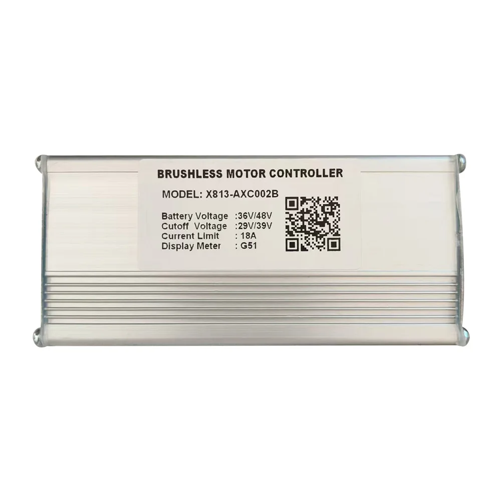 Nulkomma  Ebike Brushless Motor Controller X813-ACXC002B 36/48V 18A for G51 Protocol Display Electric Scooters MTB Speed Controller