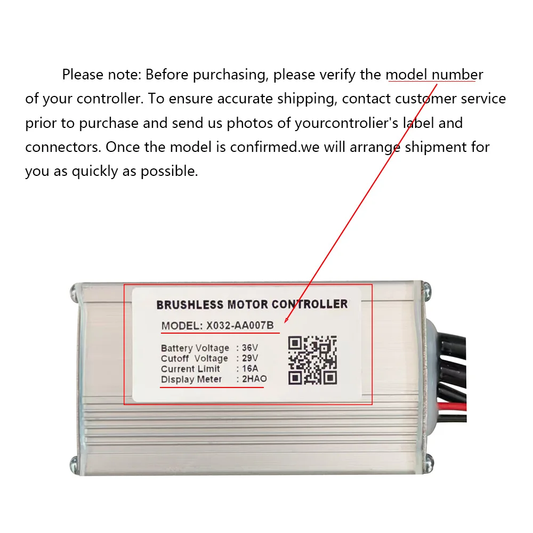 Nulkomma Ebike Brushless Motor Controller X032-AA007B 36V 16A for 2HAO Display Electric Scooters MTB Accessories Speed Controller