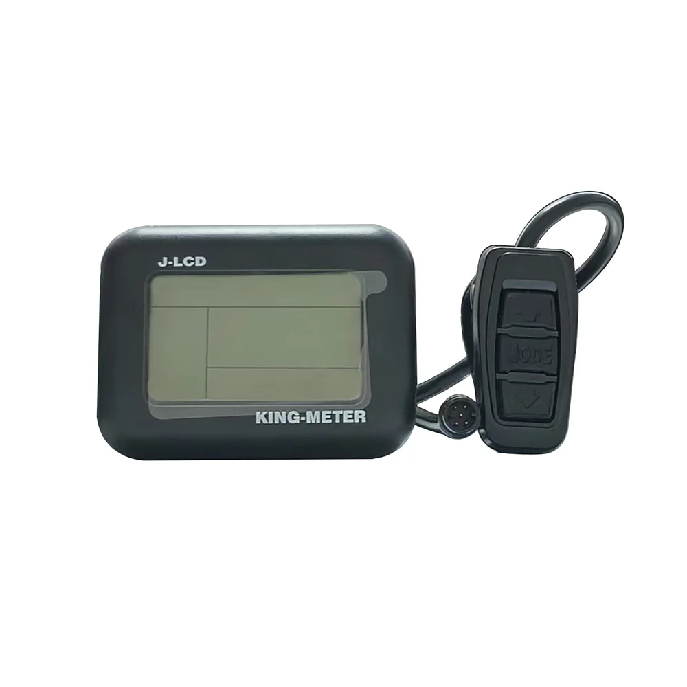 Nulkomma LCD Display Meter KING-MEYER J-LCD 6-Pin 36V 48V E-Bike Accessories For Mountain Bikes E-Scooters Speed Control Panel