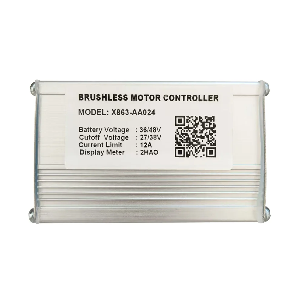 Nulkomma Ebike Brushless Motor Controller X863-AA024 36V/48V 12A for 2HAO Display Electric Scooters MTB Accessories Speed Controller