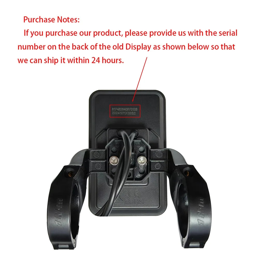 Nulkomma EBike Display Screen Meter Speed Control Panel YL81F 6Pin 36V 48V 52V Speedometer for Electric Bicycle Accessories