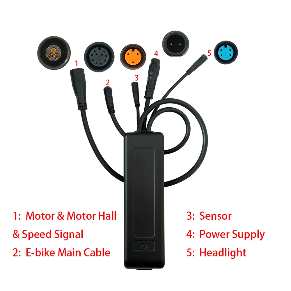 Nulkomma Ebike Brushless Motor Controller LSW765-28-15-4FA-D 48V Suitable for Electric Bicycles Scooters Fat-Tire Bikes Speed Controller