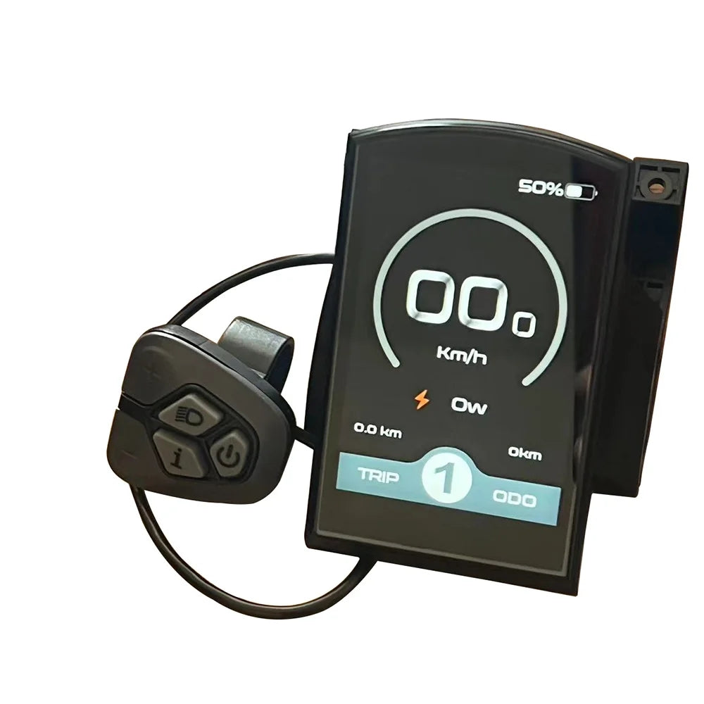 Nulkomma  Electric Bicycle Instrument Controller, EBIKE LCD Display, Triangle Head Display, Bafang DPC18, 48V