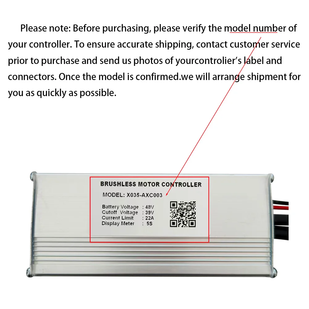 Nulkomma Ebike Brushless Controller X035-AXC003 48V 22A Speed Parts for 5S Protocol Display Electric Scooter MTB Fat Bike Accessories