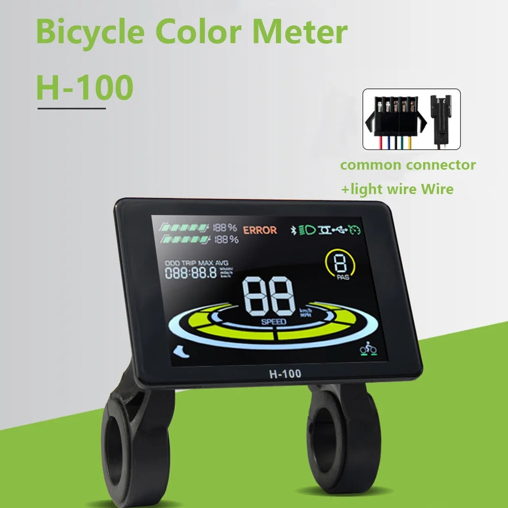 Nulkomma  Ebike Color Display Electric Bike Speed Control Panel JN LCD H-100 E-Scooter Accessories For 2HAO Protocol Controller