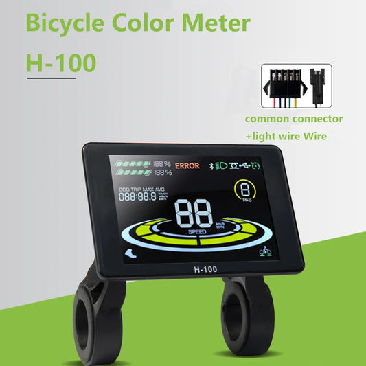 Nulkomma  Ebike Color Display Electric Bike Speed Control Panel JN LCD H-100 E-Scooter Accessories For 2HAO Protocol Controller