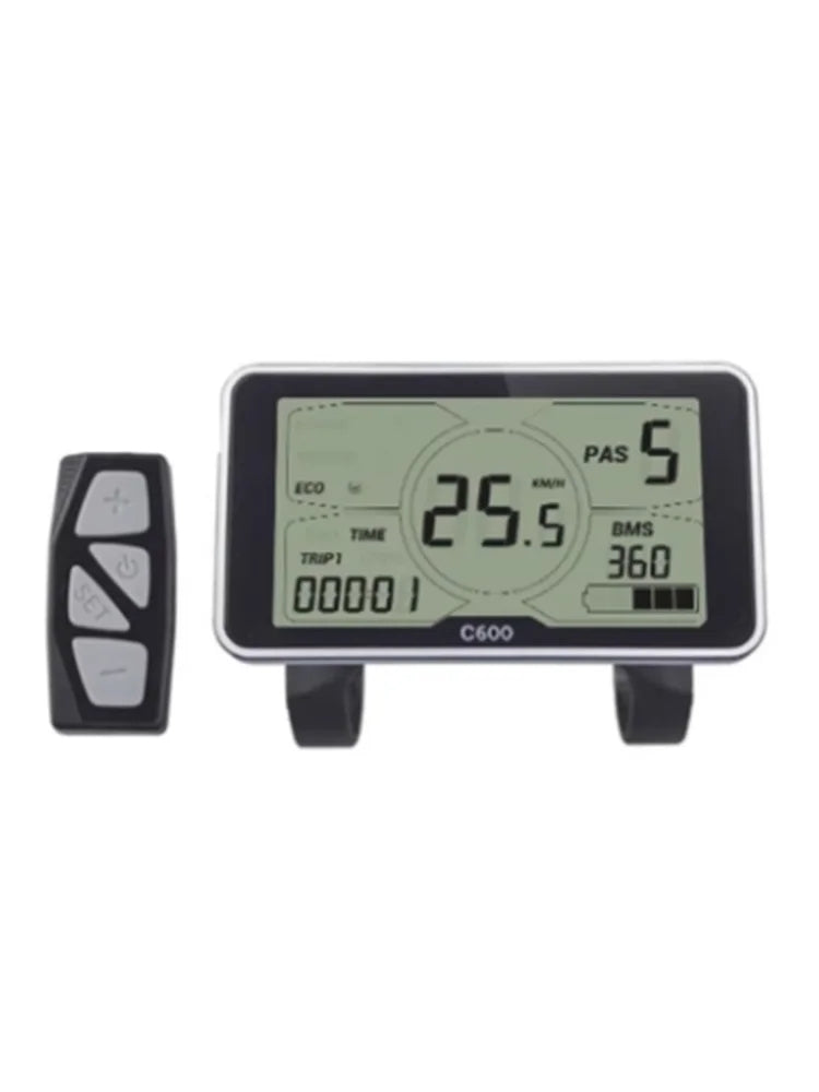 Nulkomma  Electric Bicycle LCD Display Screen Meter 5S Controller Speed Control Panel C600 36V 48V For MTB E-Bike Accessories