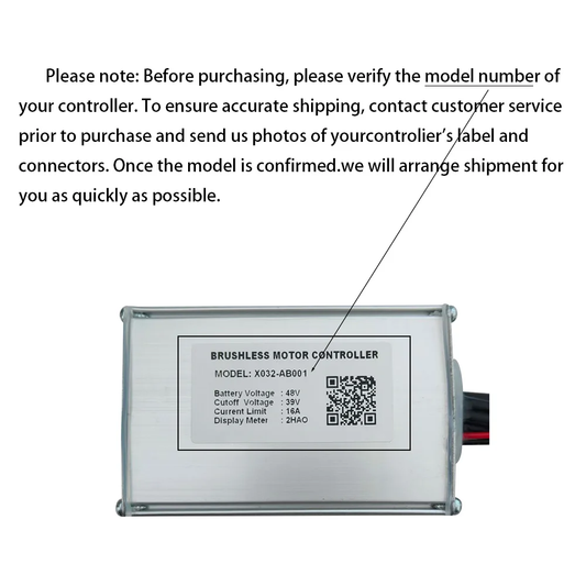 Nulkomma Ebike Brushless Motor Controller 48V 16A Speed Controller X032-AB001 2HAO for Electric Bicycle Scooter Motorcycle