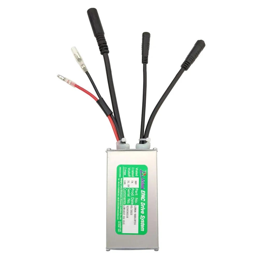 Nulkomma Ebike Motor Brushless Controller LSW06-90B1RFSS 36V 14A Speed Controller For Electric Bicycle Scooters Fat Tire Bikes MTB