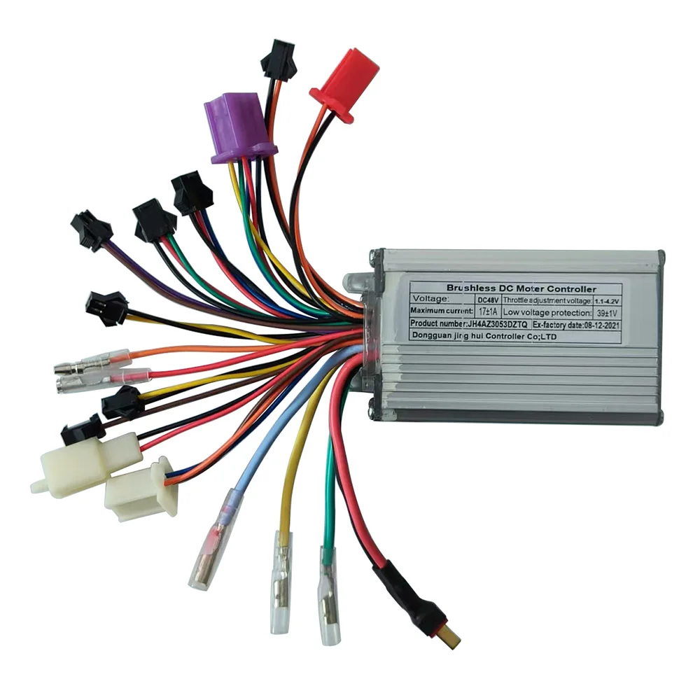 Nulkomma Brushless Motor Controller JH4AZ3053DZTQ 48V 17A E-Bike Scooter Universal E-Bike Conversion Kit Bicycle Speed Controller