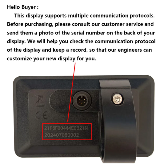 Nulkomma  VINKA Electric Bike Display Screen Meter KD21P 6pin 36V 48V Speed Controller Panel For Ebike MTB Fat Bike Accessories