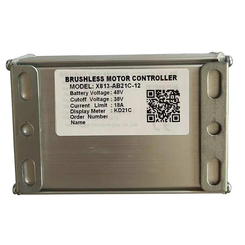 Nulkomma Brushless Motor Controller X813-AB21C-12 48V 18A E-Bike Scooter Universal E-Bike Conversion Kit Bicycle Speed Controller