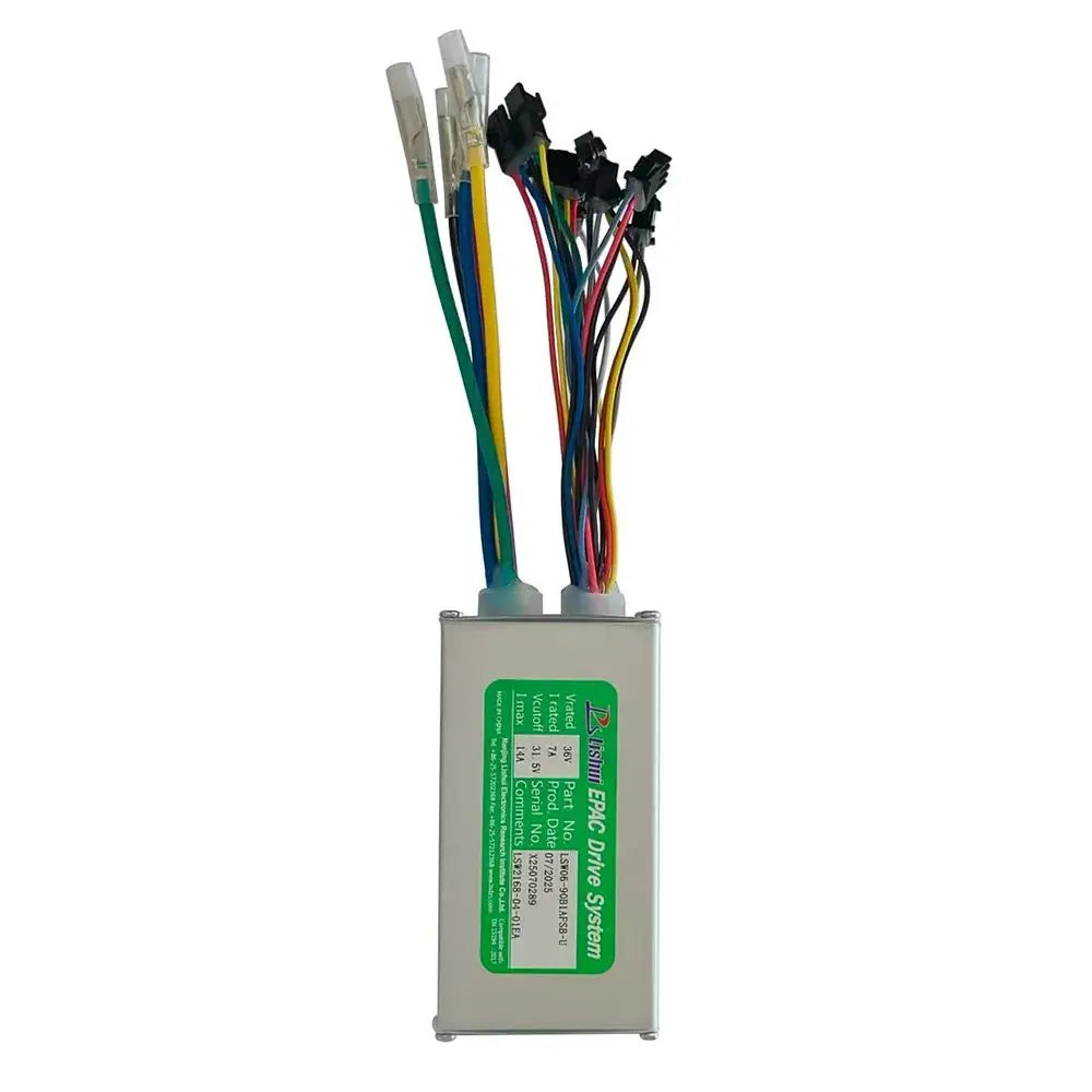 Nulkomma E-Bike Accessories LSW2168-04-01EA 36V Brushless Motor Controller Mountain Bike Electric Scooter Speed Controller