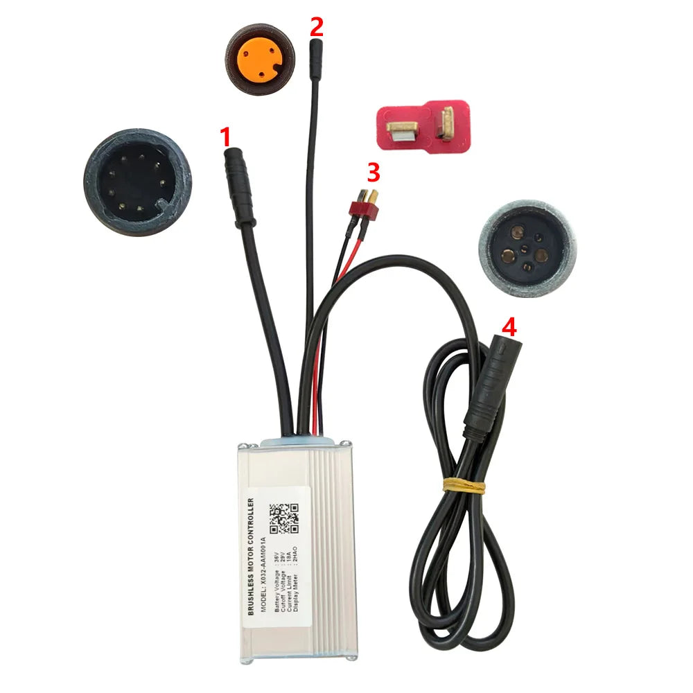 Nulkomma X032-AAM001A Electric Bicycle MTB Scooter 36V Controller Brushless Motor EBIKE Modified Parts 2HAO Communication Protocol