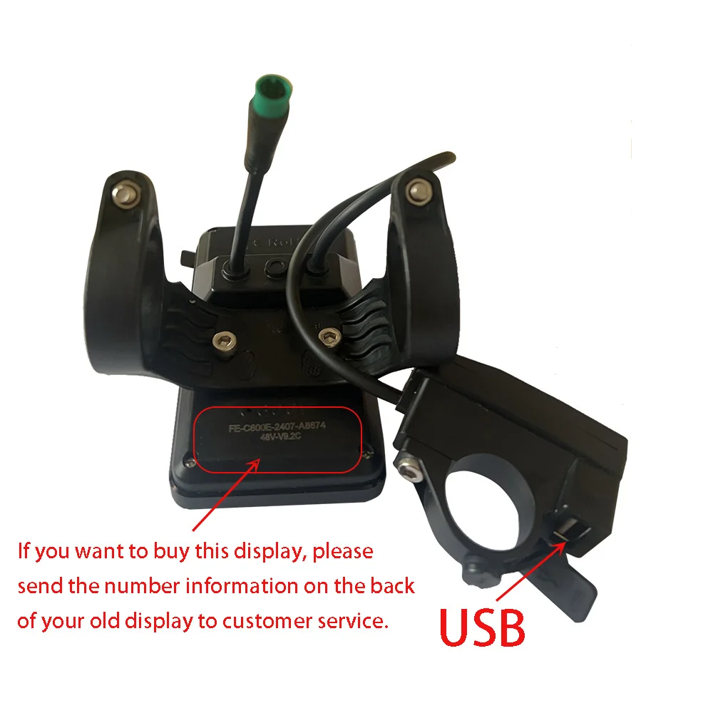 Nulkomma  C600E EBike LCD Display 36V 48V E-Bike Accessories Electric Bike Scooter Speed Control Panel For 5S Motor Controller