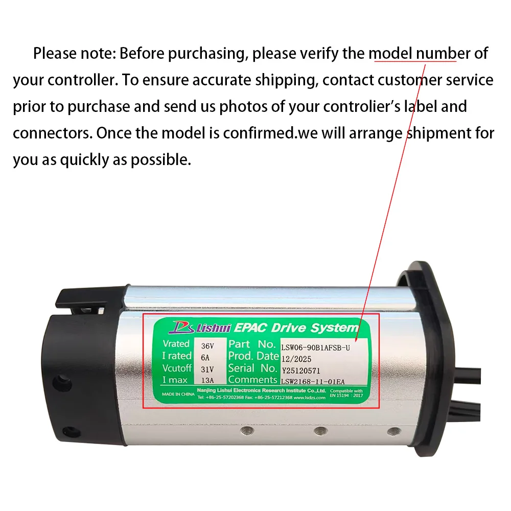 Nulkomma E-Bike Brushless Motor Controller LSW06-90B1AFSB-U 36V 6A for Electric Scooters MTB Fat Bike Accessories Speed Controller
