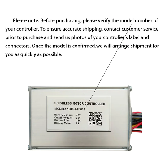 Nulkomma Electric Bike Brushless Motor Controller X087-AAB001 48V 18A for 5S Protocol Display Electric Scooters MTB Speed Controller