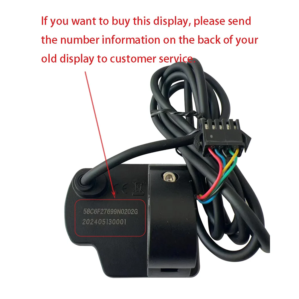 Nulkomma EBike Display Screen Meter VINKA KD58C 36V/48V 6pin waterproof connector MTB Accessories Bicycle Speed Control Panel