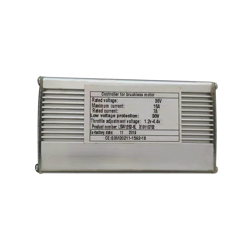 Nulkomma  Electric Bicycle Brushless Motor Controller LSW1253-6L 36V 15A for Electric Scooters MTB Fat Bike Accessories Speed Controller