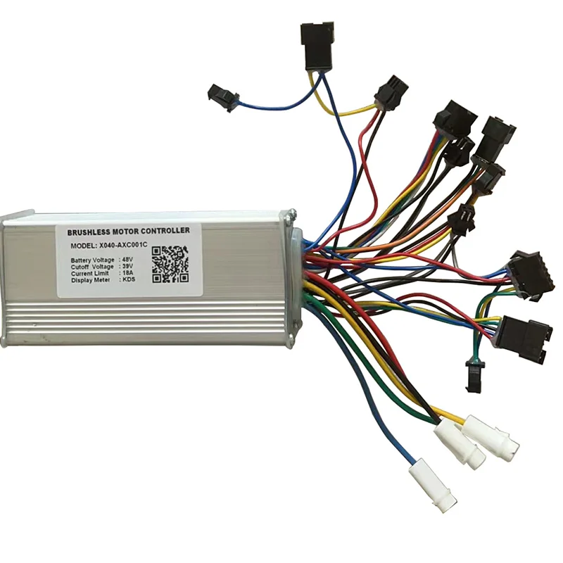 Nulkomma Ebike Brushless Motor Controller 48V 18A Speed Controller for KDS General X040-AXC001C for Electric Bicycle Scooter Motorcycle