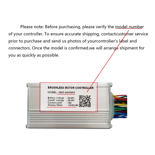 Nulkomma X863-AAM003 36/48V 18A Ebike Brushless Motor Controller for XINSIWEI Protocol Electric Scooters Speed Parts MTB Fat Bikes