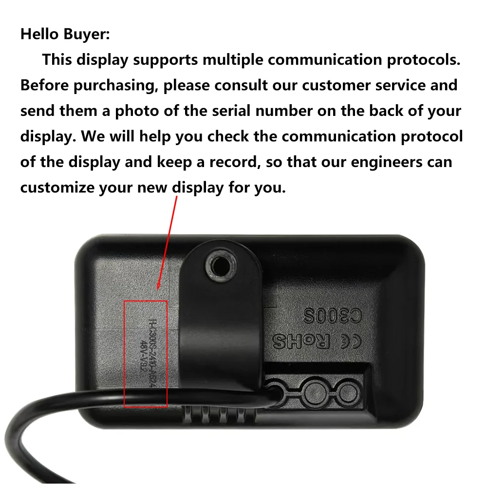 Nulkomma Electric Bicycle LCD Display C300S 5pin 36V 48V Speed Controller For MTB Electric Scooter Ebike Accessories Speed Control Panel