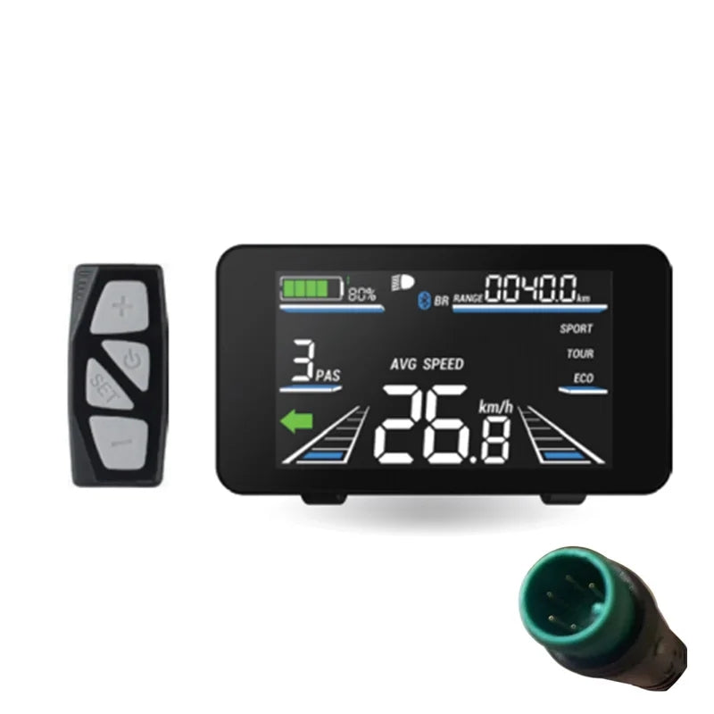 Nulkomma D400 colour LCD Display for EBIKE Speed Controller MTB Speed Control Panel 24V 36V 48V Electric Bike Accessories Bicycle Part