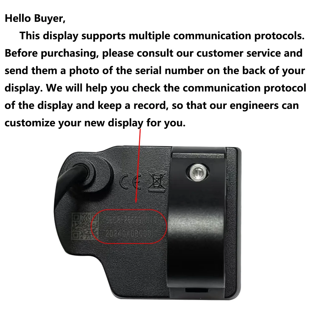 Nulkomma Electric Bicycle LCD Display KD58C 5pin 36V 48V Speed Controller For MTB Electric Scooter Engwe Bike Accessories