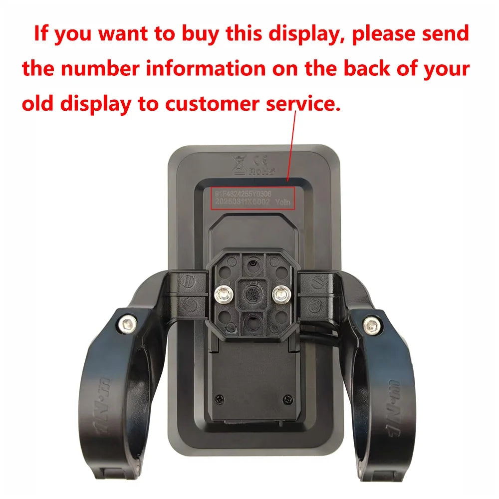 Nulkomma  EBike LCD Display Vertical Screen YL91F 5-hole Female Connector Waterproof Bicycle Computer Bike Conversion Kits