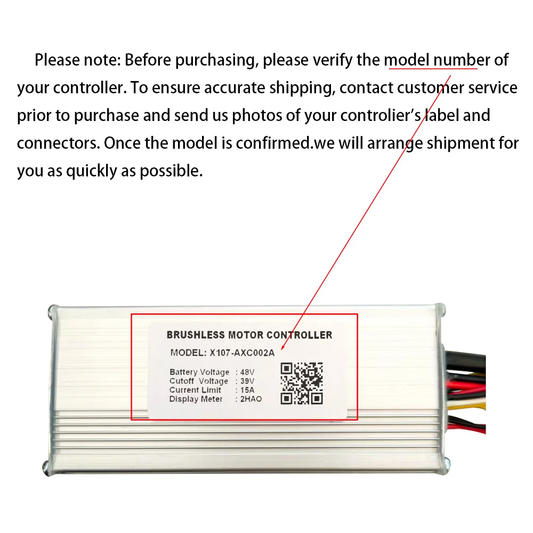 Nulkomma Brushless Motor Controller X107-AXC002A 48V 15A for 2HAO Protocol Electric Scooters MTB Ebike Accessories Speed Controller