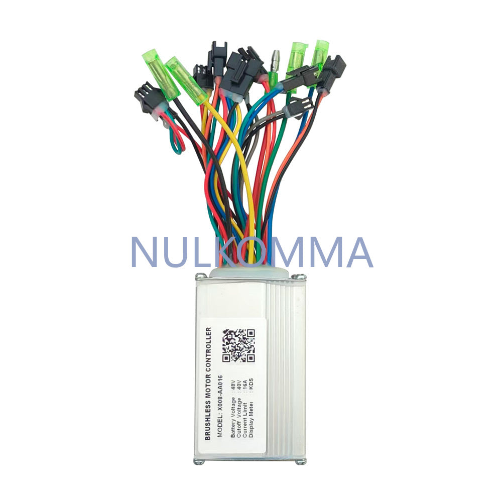 NULKOMMA Ebike Brushless Motor Controller 48V 16A Speed Controller X008-AA016 KDS for Electric Bicycle Scooter Motorcycle