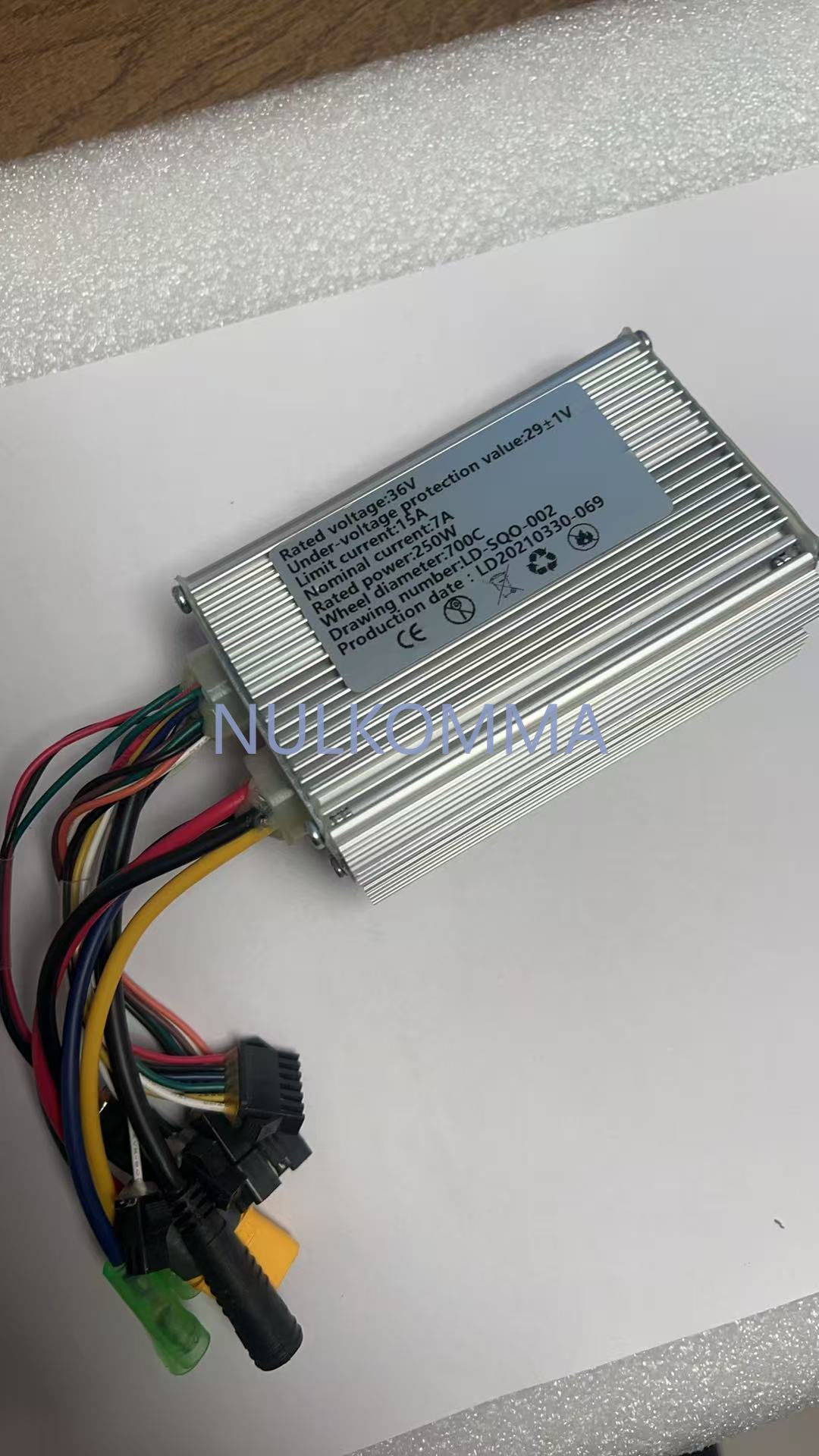 NULKOMMA EBIKE Brushless Motor Controller Electric Bicycle 29V 15A LD-SQO-002 Suitable for Electric Scooters Mountain Bikes Motorcycles