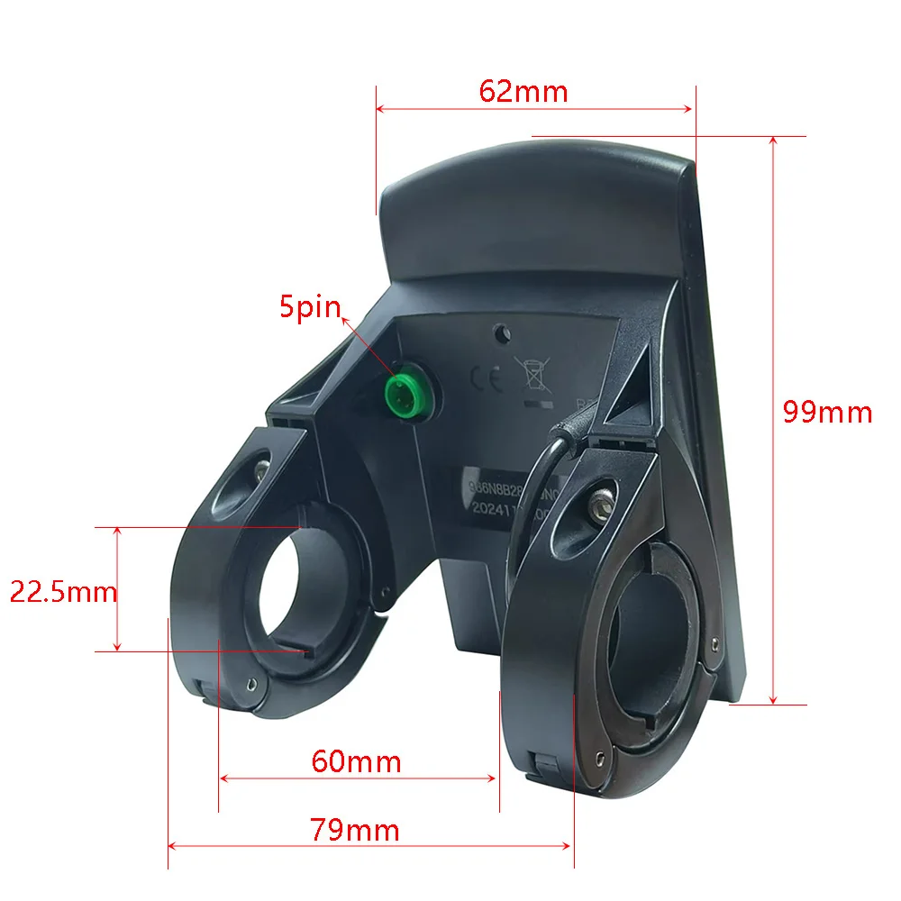 Nulkomma E-Bike Computer LCD Display Screen Meter Speed Controller KD986 48V for ECOBIKE Key Disp Electric Bicycle MTB Universal