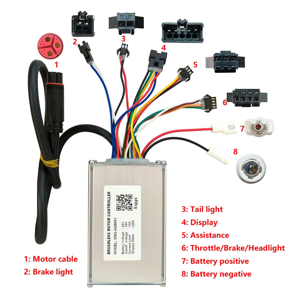 Nulkomma X062-AAB001 Electric Bicycle MTB Scooter 48V Controller Brushless Motor EBIKE Modified Parts KDS Communication Protocol