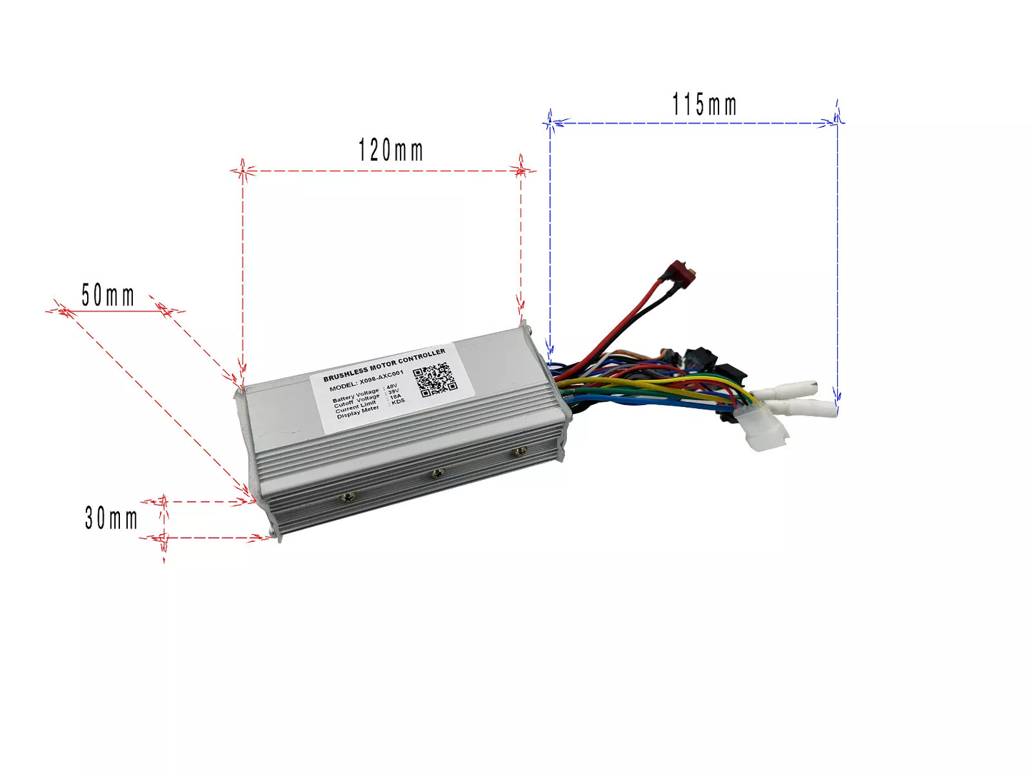 X098 -AXC004 Brushless Motor Controller for Electric Bicycle Scooter DC48V 23A