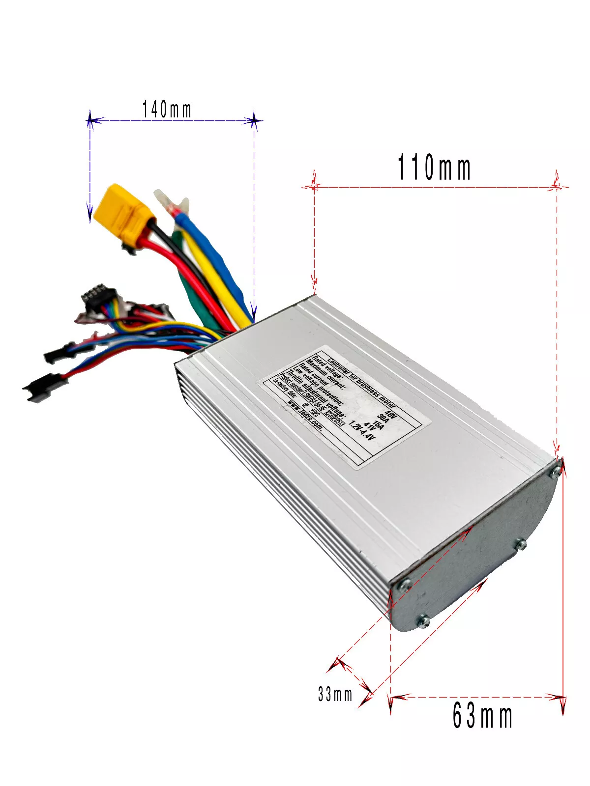 LSW784-54-9E Brushless Motor Controller DC48v 30A Aluminum Alloy