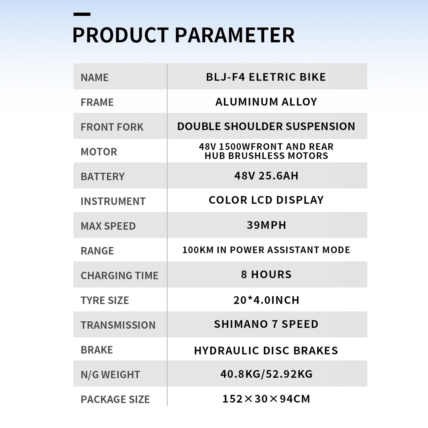 NULKOMMA 20'' Electric Bike for Adults Removable Battery 25.6Ah Commuting Mountain Bike with LCD Display Meter Retro Dual Motors Ebike 3000W with Waterproof Headlight