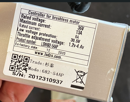 NULKOMMA LSW682-54AP Brushless Motor Controller 36V 13A Controller for Ebike