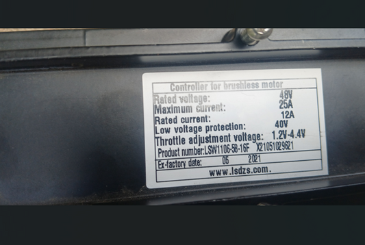 NULKOMMA LSW1106-58-16F Brushless Motor Controller 48V 25A