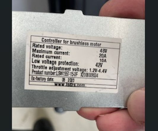 Nulkomma LSW1557-15-3F Brushless Motor Controller 48V 20A