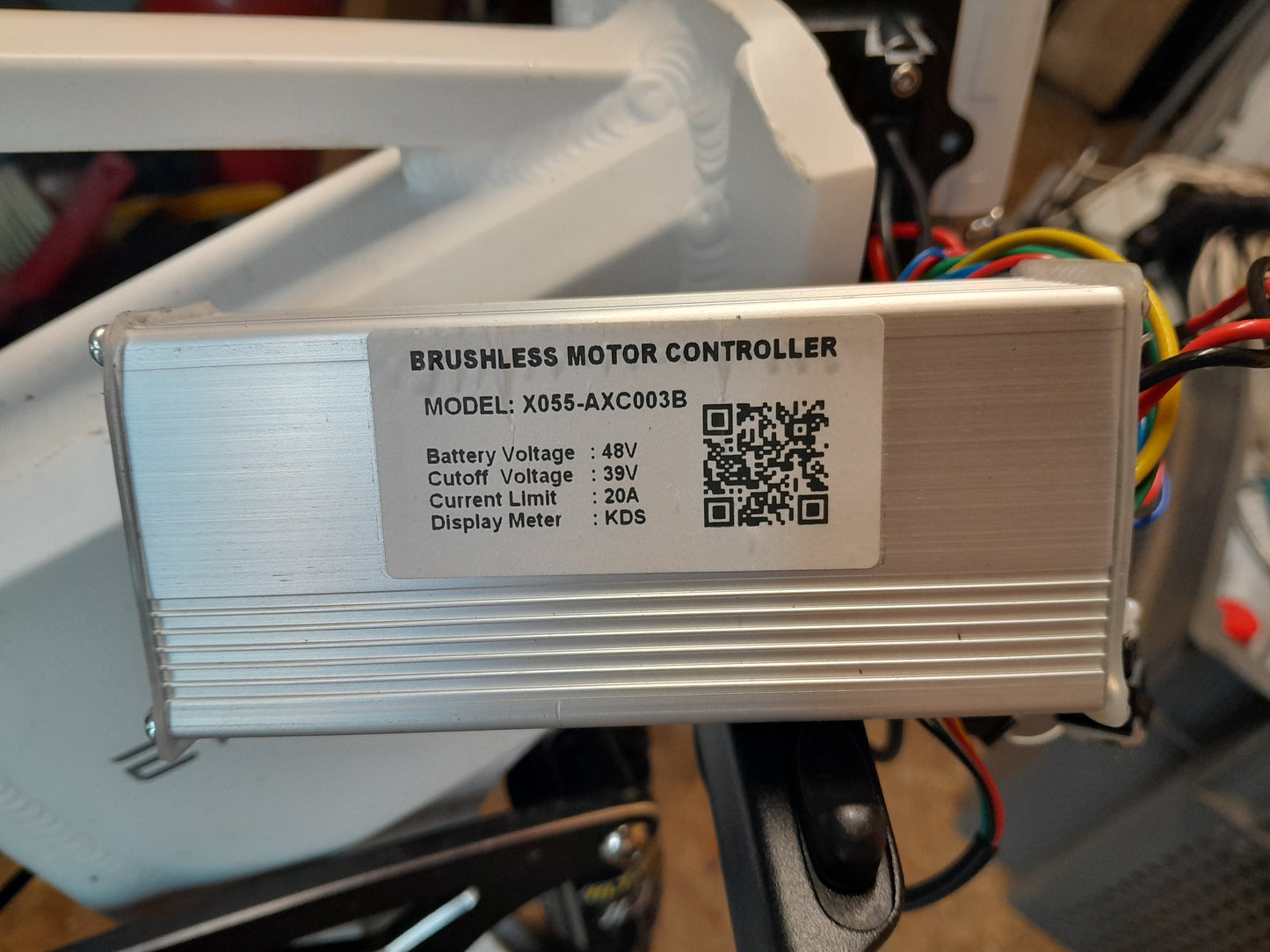 Nulkomma X055-AXC003B Brushless Motor Controller 48V 20A Ebike Controller for KDS Display Meter