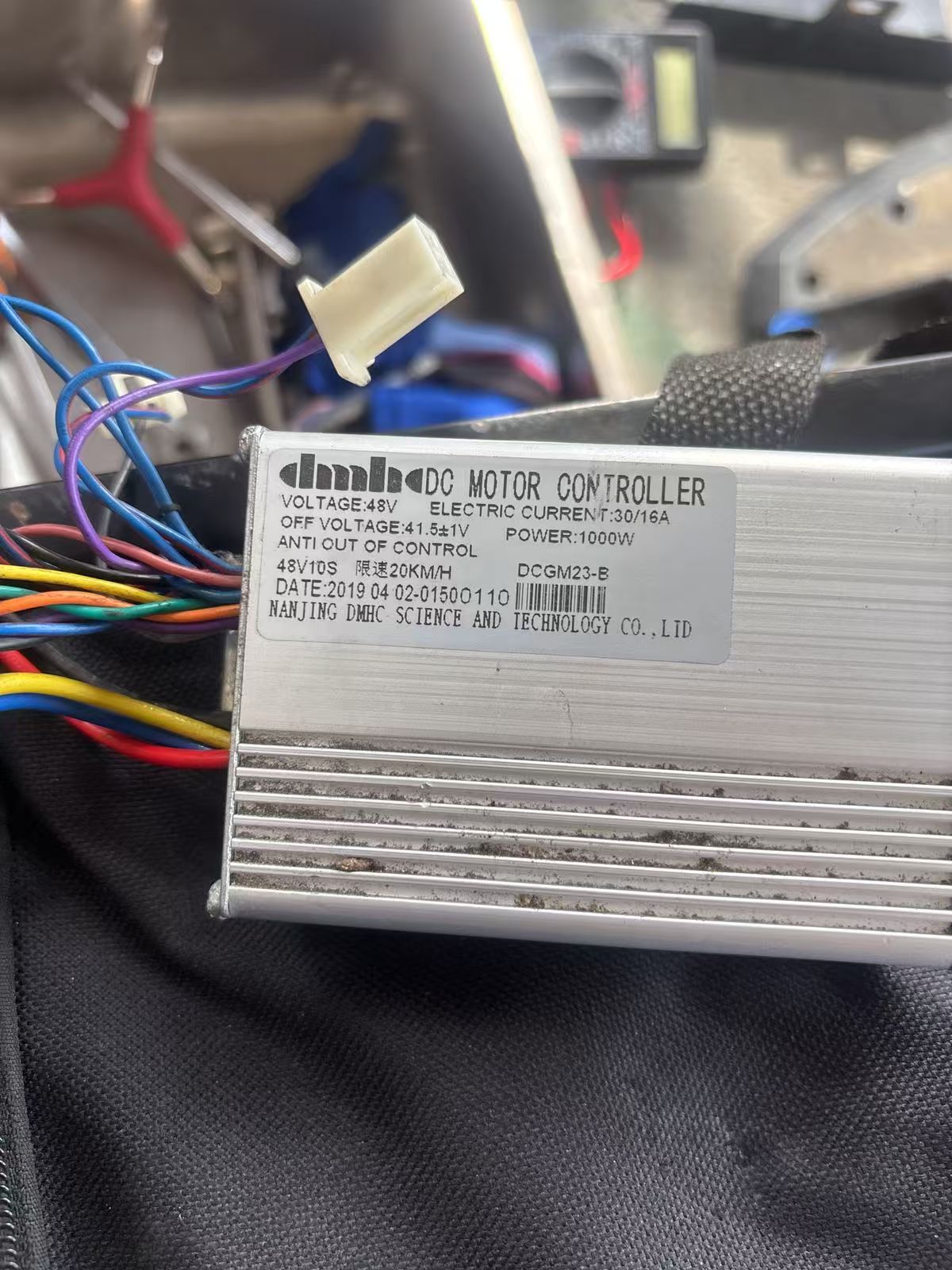 Nulkomma  DMHC 48V 1000W DC Motor Controller DCGM23-B 30/16A  20km/h Limited Speed for E-Bike & Scooter