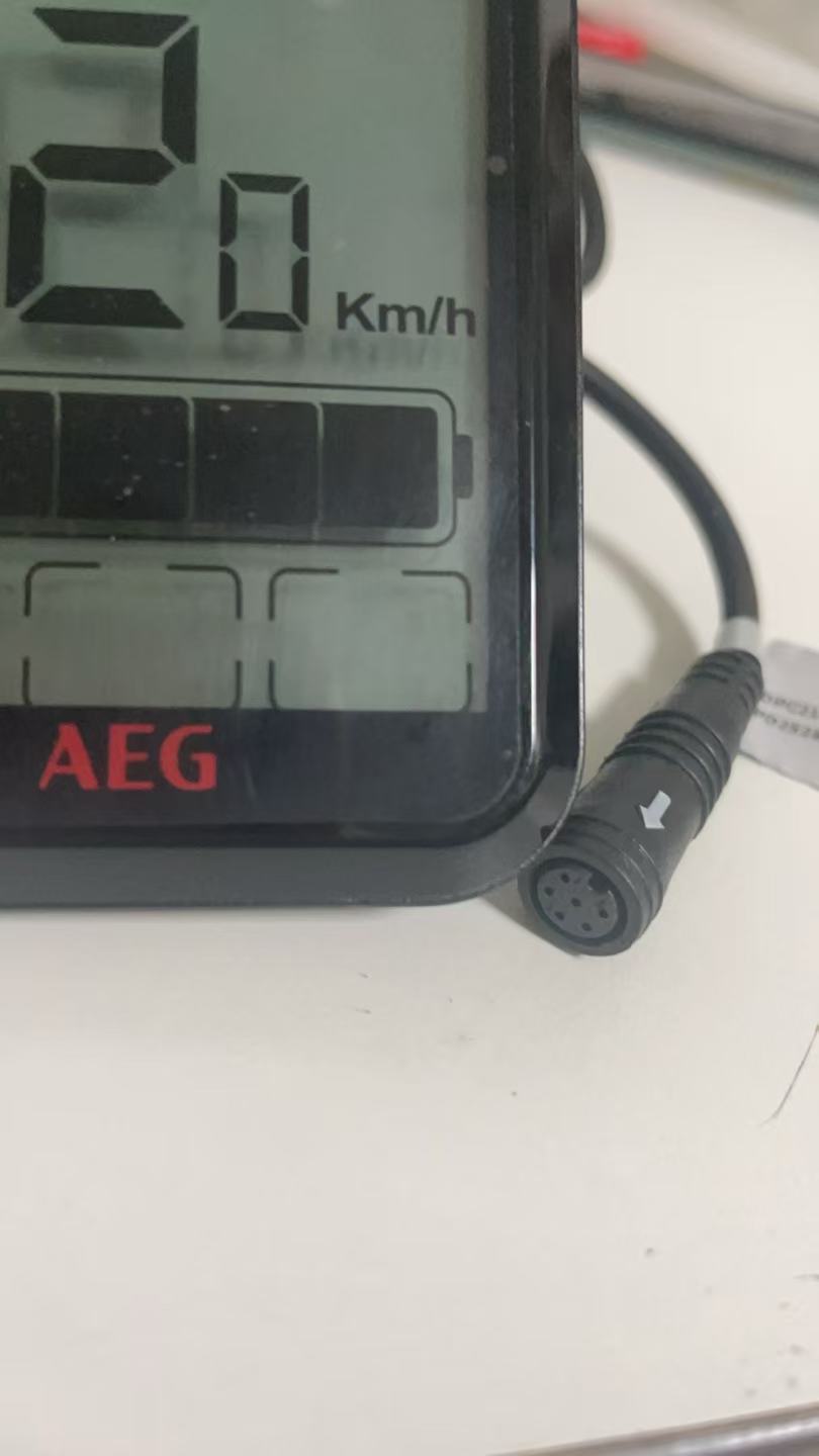 NEOMOUV DP26 E-bike LCD Display Meter AEG, Electric Bicycle Dashboard with Control Button, 5Pin Waterproof Connector