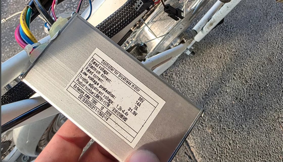 SW781-117M Brushless Motor Controller, 36V 7A Rated 14A Max Electric Bicycle Controller for E-bike