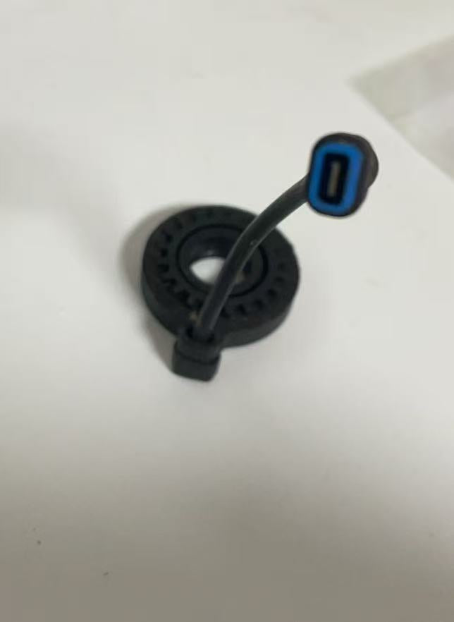 Ebike PAS Pedal Assist Sensor, 12 Magnets Hall Sensor with Blue Square Waterproof Connector