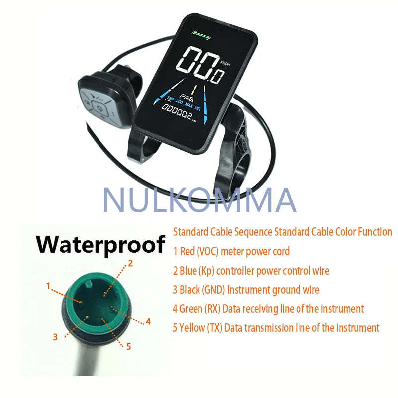 EBike Display Screen Meter Fatbike Computer Speed Control Panel 36V 48V 52V Speedometer for Engwe Bike Accessories YL81F Yolin